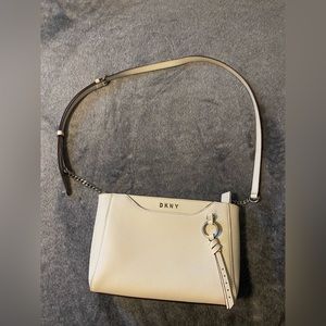 DKNY cream crossbody bag